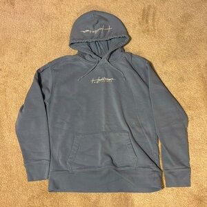 Light blue hollister hoodie. Size medium